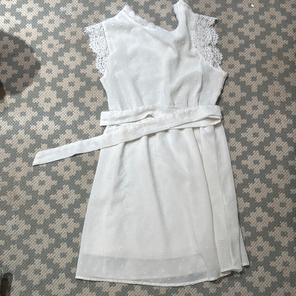 SHEIN White Lace Mini Dress